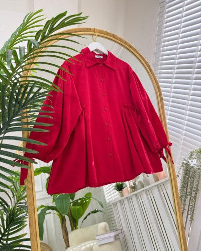 Selena Gömlek kırmızı