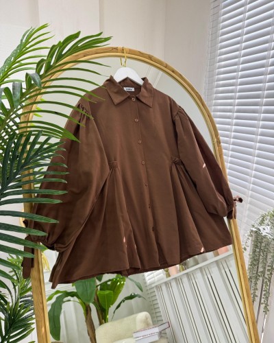 Selena Gömlek kahve