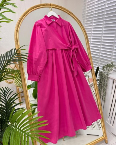 İlyun Elbise fuşya