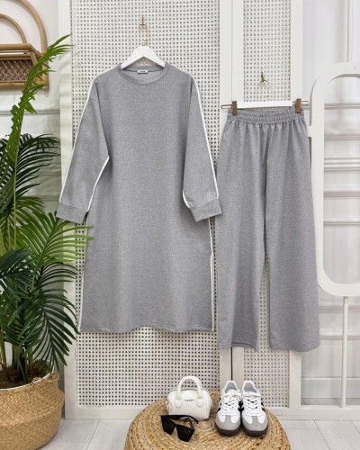 Long İkili Takım gri