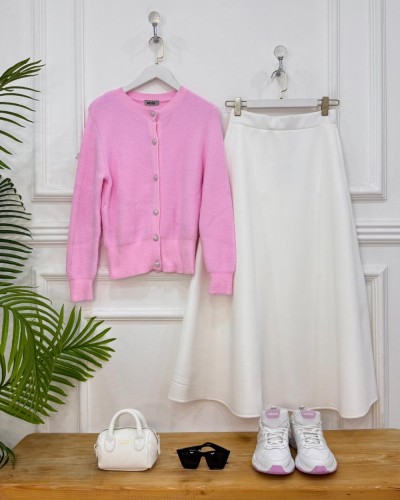 Special Puf Etek beyaz