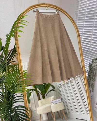 Mitra Süet Etek vizon