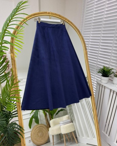 Mitra Süet Etek lacivert