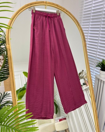 Velda pantolon bordo