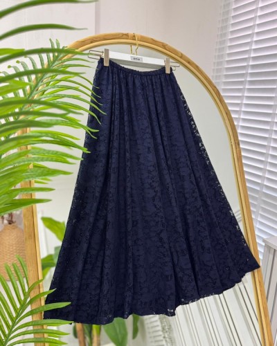 Lili Dantel Etek lacivert