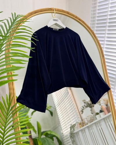 Mişa Yarasa Bluz lacivert