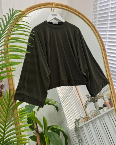 Mişa Yarasa Bluz haki