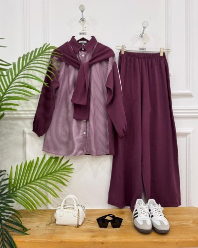 Mika İkili Takım vişne