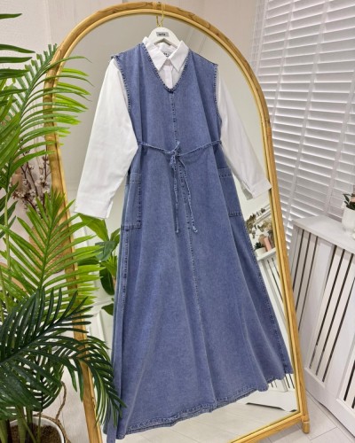 pınar jile + gömlek mavi