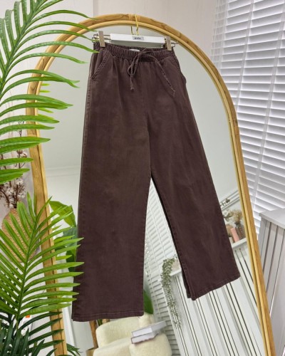 Merva Kot Pantolon kahve