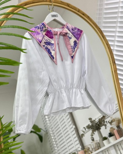 İliya pinterest yaka Pembe