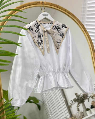 İliya pinterest yaka krem