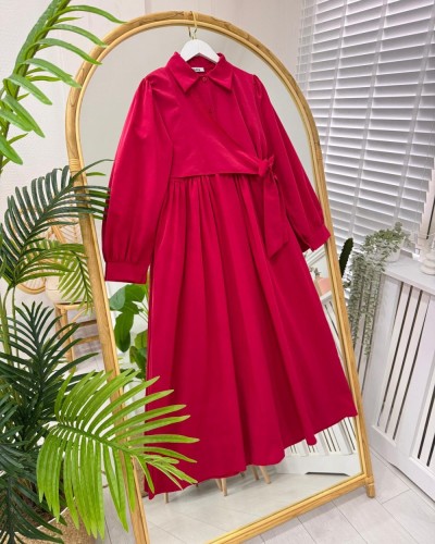 İlyun Elbise kırmızı