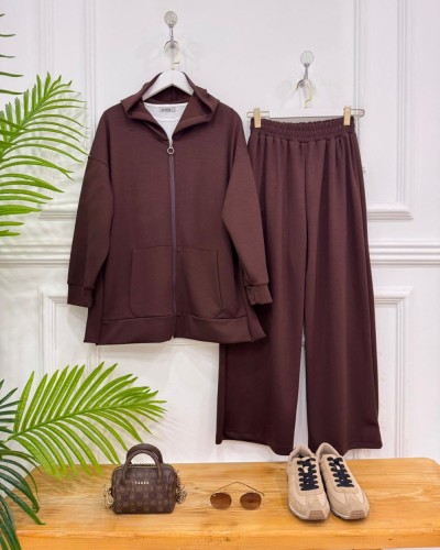 Lexa takım kahverengi