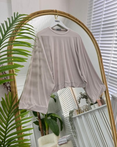 Mişa Yarasa Bluz bej